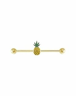 Outlet 👏 Pineapple Industrial Barbell - 14 Gauge 🎁
