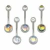 New ✨ Iridescent Belly Rings 5 Pack - 14 Gauge 🎉 -Playboy Shop 03269883 a