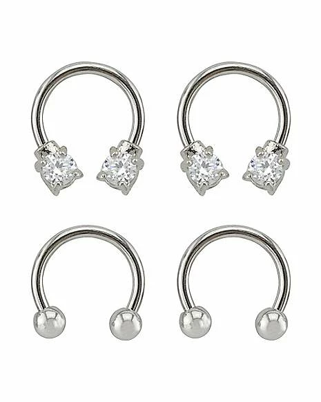 Discount π Multi-Pack CZ Horseshoe Rings - 2 Pair π₯ 3 Discount π Multi-Pack CZ Horseshoe Rings - 2 Pair π₯