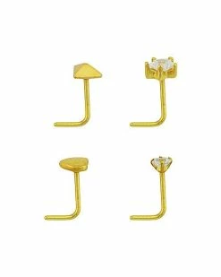 Wholesale 🧨 Multi-Pack L-Bend Nose Rings 4 Pack - 20 Gauge ⭐ -Playboy Shop 03271137 b