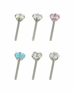 Hot Sale π Cz Stud Nose Rings 6 Pack - 20 Gauge π 7 Hot Sale π Cz Stud Nose Rings 6 Pack - 20 Gauge π -Playboy Shop 03271178 b