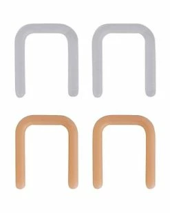 Outlet 😀 Clear and Beige Septum Retainers 4 Pack - 16 Gauge 😍