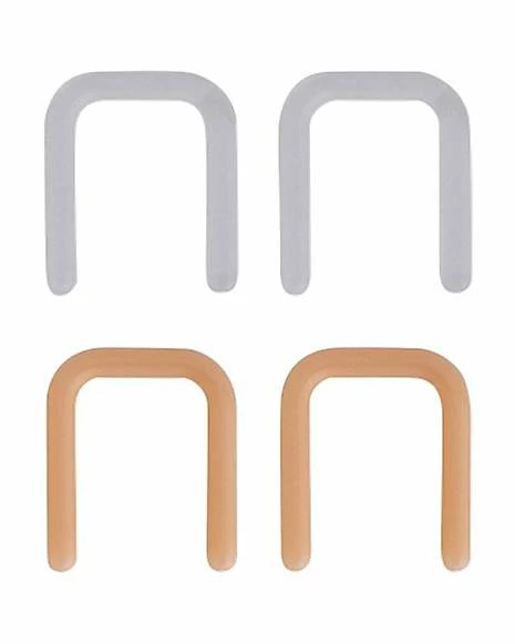 Outlet π Clear and Beige Septum Retainers 4 Pack - 16 Gauge π 2 Outlet π Clear and Beige Septum Retainers 4 Pack - 16 Gauge π