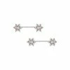 Cheap 🎉 CZ Rose Gold Flower Nipple Barbells 👏 -Playboy Shop 03310349 a