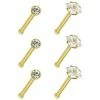 Cheap β CZ Stud Nose Rings - 6 Pack π€© 2 Cheap β CZ Stud Nose Rings - 6 Pack π€© -Playboy Shop 03310448 a