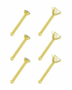 Cheap β CZ Stud Nose Rings - 6 Pack π€© 9 Cheap β CZ Stud Nose Rings - 6 Pack π€© -Playboy Shop 03310448 b