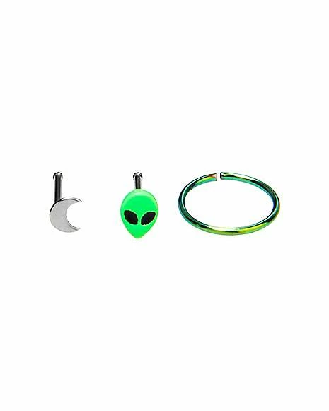 Wholesale π Multi-Pack Alien Nose Rings 3 Pack - 20 Gauge π₯ 3 Wholesale π Multi-Pack Alien Nose Rings 3 Pack - 20 Gauge π₯