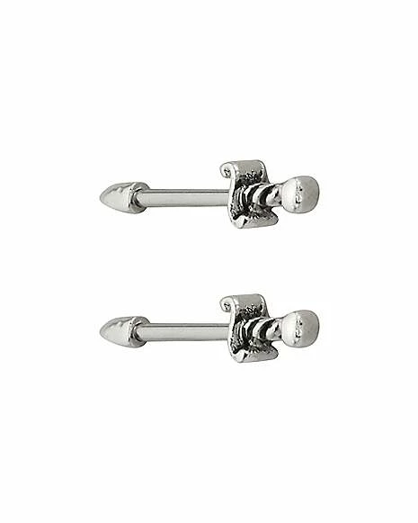 Hot Sale π Sword Nipple Barbells 1 Pair - 14 Gauge π₯ 4 Hot Sale π Sword Nipple Barbells 1 Pair - 14 Gauge π₯ - Image 2