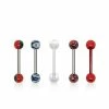Discount 🧨 Multi-Pack Barbell With Retainer 5 Pack - 14 Gauge ⌛ -Playboy Shop 03323441 a