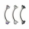 Promo 🤩 Multi-Pack CZ Curved Barbells 3 Pack - 16 Gauge ⌛ -Playboy Shop 03324621 a