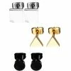 Outlet ⌛ Geometric Stud Earrings – 3 Pair 😀 -Playboy Shop 03334968 a
