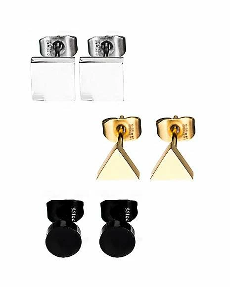Outlet β Geometric Stud Earrings β 3 Pair π 3 Outlet β Geometric Stud Earrings β 3 Pair π