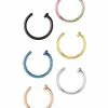 Flash Sale 🤩 Multi-Color Nose Hoops 6 Pack - 18 Gauge ✔️ -Playboy Shop 03339223 a