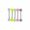 Best Sale 🛒 Pastel Matte Barbells 5 Pack - 14 Gauge 🛒 -Playboy Shop 03347242 a