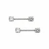 Best Sale ✔️ Braided CZ Nipple Barbells 1 Pair - 14 Gauge 😉 -Playboy Shop 03347309 a