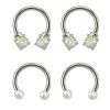 Budget π₯° Multi-Pack Pearlized and CZ Horseshoe Rings 2 Pair - 16 Gauge π 1 Budget π₯° Multi-Pack Pearlized and CZ Horseshoe Rings 2 Pair - 16 Gauge π -Playboy Shop 03348182 a