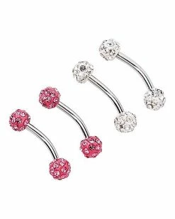 Top 10 😀 Multi-Pack CZ Curved Barbells 2 Pair - 16 Gauge 😀
