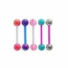 Hot Sale 🔔 Multi-Pack Purple and Pink Striped Barbells 5 Pack - 14 Gauge 💯 -Playboy Shop 03363165 a