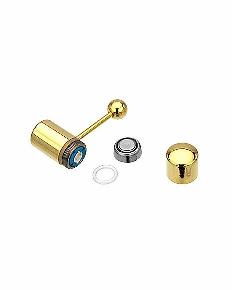 Buy 𧨠Goldtone Vibrating Barbell - 14 Gauge π€© 3 Buy 𧨠Goldtone Vibrating Barbell - 14 Gauge π€©