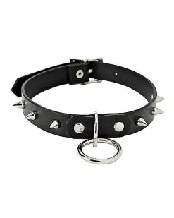 Best deal 👏 Ring Spiked Choker Necklace 🤩