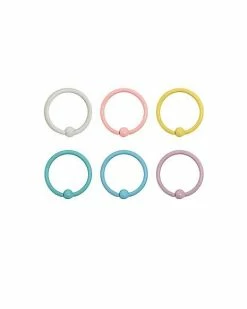 Cheapest 💯 Multi-Pack Pastel Hoop Nose Rings 6 Pack - 20 Gauge 🔥 -Playboy Shop 03397742 a