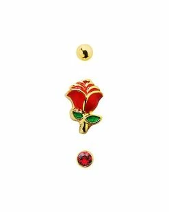 Best Sale 🎉 Multi-Pack Goldplated Rose Bone Nose Rings 3 Pack - 20 Gauge 🔥