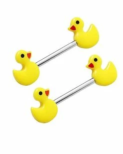 Top 10 👏 Ducky Nipple Barbells - 14 Gauge 🎁 -Playboy Shop 03398138 b