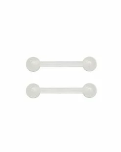 Coupon 🔥 Glow In The Dark Nipple Barbells 1 Pair - 14 Gauge ✔️