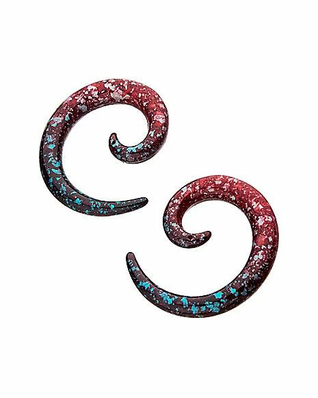 Cheap β Speckled Spiral Ear Tapers π 10 Cheap β Speckled Spiral Ear Tapers π - Image 8