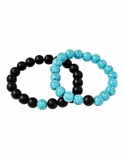 Best Pirce 🌟 Black & Turqouise Distance Bracelets ⭐