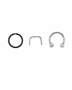 Best Pirce 👍 Multi-Pack Septum Rings - 16 Gauge 🌟