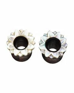 Cheap 🔔 Wood Pearl-Effect Tunnel Plugs ✔️ -Playboy Shop 03419157 a