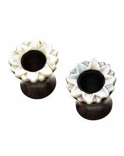 Cheap 🔔 Wood Pearl-Effect Tunnel Plugs ✔️ -Playboy Shop 03419157 b