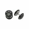 Coupon ✔️ Glow In The Dark Leaf Fake Plugs - 16 Gauge 🧨 -Playboy Shop 03420106 a