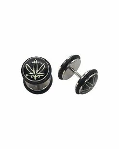Coupon ✔️ Glow In The Dark Leaf Fake Plugs - 16 Gauge 🧨