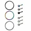 Best deal π Multi-Pack Rainbow CZ Bone Nose Rings and Hoop Nose Rings - 9 Pack π 2 Best deal π Multi-Pack Rainbow CZ Bone Nose Rings and Hoop Nose Rings - 9 Pack π -Playboy Shop 03424736 a