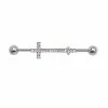 Discount 👏 Cross CZ Industrial Barbell - 14 Gauge 🎉 -Playboy Shop 03424900 a