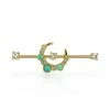 Best deal 😀 Goldtone CZ Moon Industrial Barbell - 14 Gauge ✔️ -Playboy Shop 03425907 a
