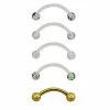 Outlet 👍 Multi-Pack Snake Eye Curved Barbells 5 Pack - 16 Gauge 💯 -Playboy Shop 03426608 a