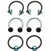 Wholesale βοΈ Multi-Pack Spike Horseshoe Rings 3 Pair - 18 Gauge π 1 Wholesale βοΈ Multi-Pack Spike Horseshoe Rings 3 Pair - 18 Gauge π -Playboy Shop 03426830 a