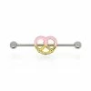 Discount 👏 Pretzel Industrial Barbell - 14 Gauge 😍 -Playboy Shop 03461225 a