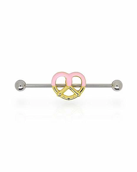 Discount π Pretzel Industrial Barbell - 14 Gauge π 3 Discount π Pretzel Industrial Barbell - 14 Gauge π