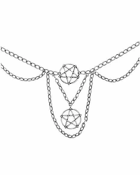 Best Sale βοΈ Double Chain Pentagram Necklace π 3 Best Sale βοΈ Double Chain Pentagram Necklace π