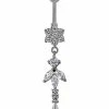 Cheapest β CZ Flower Dangle Belly Ring - 14 Gauge β¨ 1 Cheapest β CZ Flower Dangle Belly Ring - 14 Gauge β¨ -Playboy Shop 03465408 a