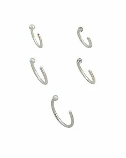 Brand new βοΈ Multi-Pack CZ Hoop Nose Rings 5 Pack - 18 Gauge π 5 Brand new βοΈ Multi-Pack CZ Hoop Nose Rings 5 Pack - 18 Gauge π -Playboy Shop 03465739 b 1