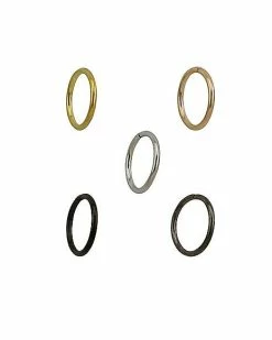 New 🤩 Multi-Pack Colored Hoop Nose Rings - 5 Pack 💯 -Playboy Shop 03465754 b