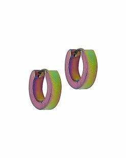 Brand new 🔔 Rainbow Huggie Hoop Earrings - 20 Gauge 🔥