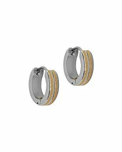 Best Pirce 🥰 Sandblast Huggie Hoop Earrings - 20 Gauge 🥰