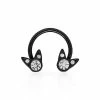Cheapest 😀 CZ Cat Septum Ring - 16 Gauge 😀 1 Cheapest 😀 CZ Cat Septum Ring - 16 Gauge 😀 -Playboy Shop 03467883 a