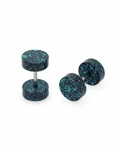 Outlet ❤️ Teal Splatter Fake Plugs - 18 Gauge 🎁